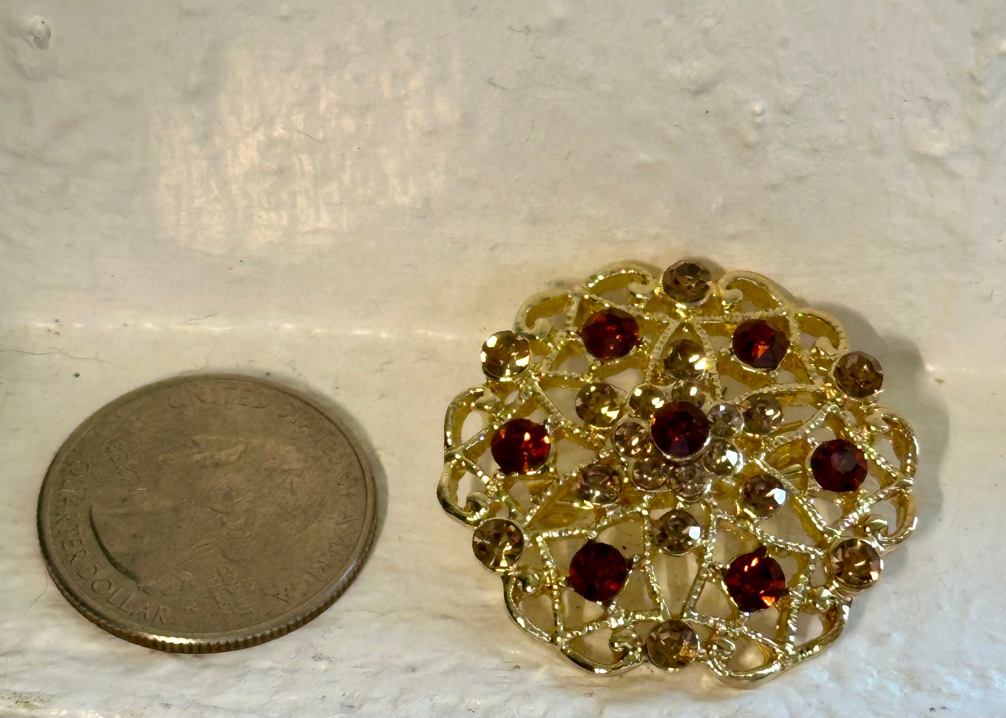 Crystal Glass Brooches
