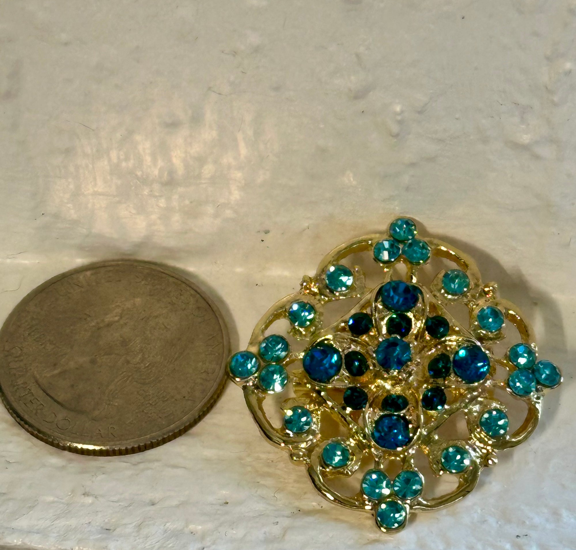 Crystal Glass Brooches