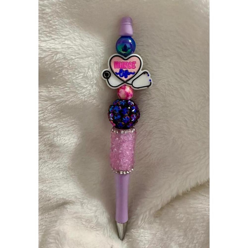 Disco Fun Beaded Pen