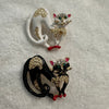 Enameled Paris Cat Brooches