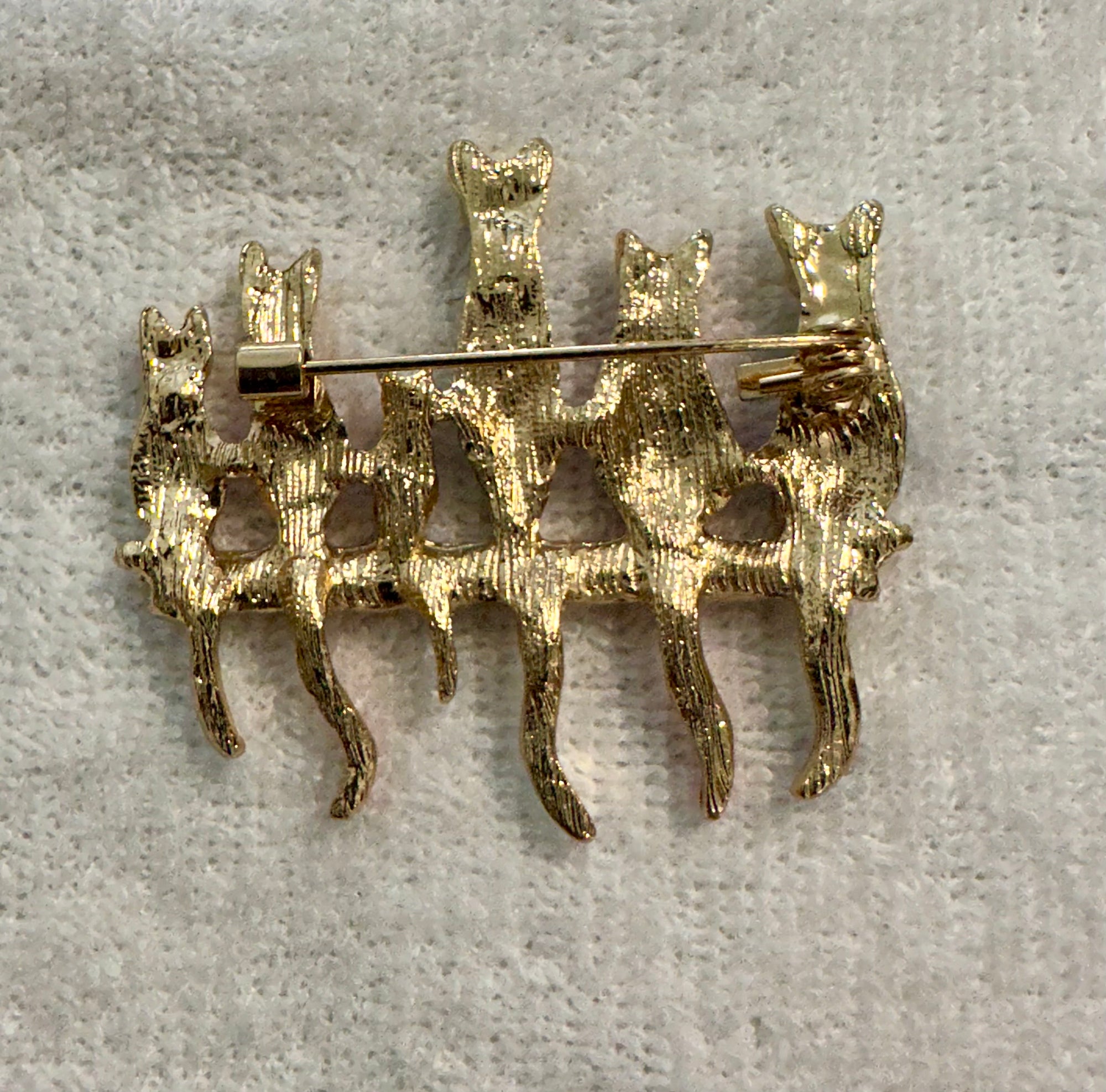 Ghostly Cats Brooch