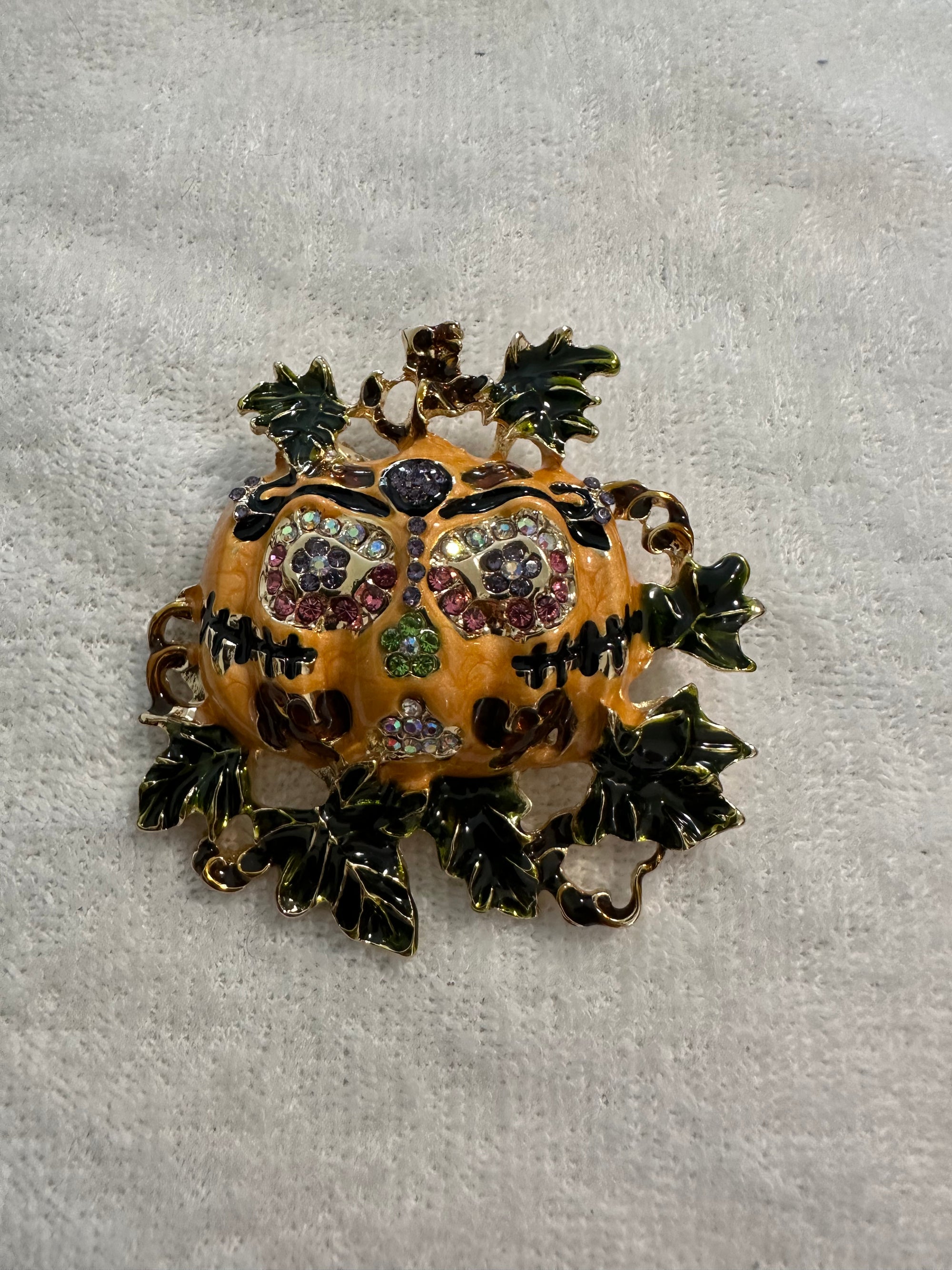 Gothic Pumpkin Brooch