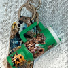 Green Cow Design Keychain
