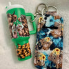 Green Cow Design Keychain