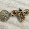 Green Crystal Fly Brooch
