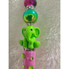Green Elephant Beaded Pen