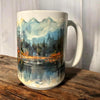 'Hunting Life' Elk Designed 15 oz. Ceramic Mug