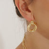 18k Yellow or White Gold Tori Earrings