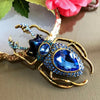 1920's Art Deco Style Scarab-Inspired Beetle Brooch
