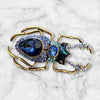 1920's Art Deco Style Scarab-Inspired Beetle Brooch