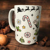 'Jolly Christmas Tree' Designed 15 oz. Ceramic Mug