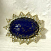 Lapis Blue Brooch