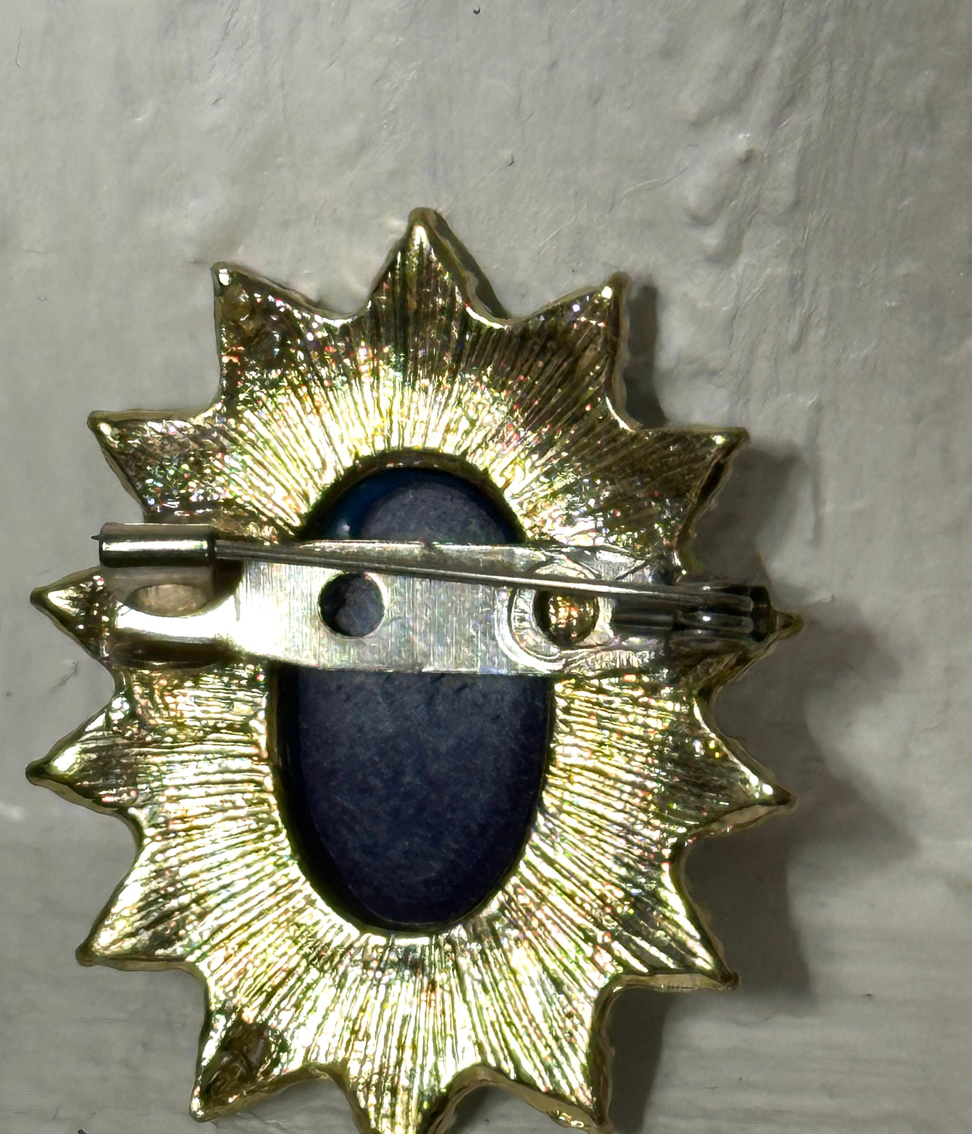 Lapis Blue Brooch