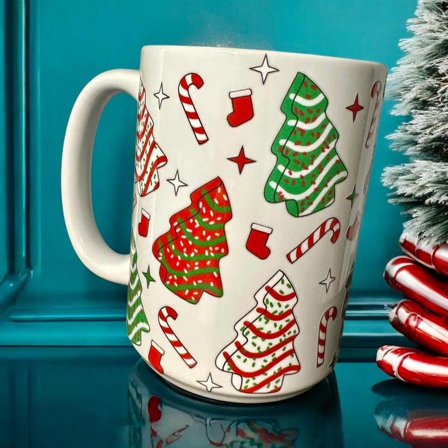 'Little Christmas Tree Cakes' 15 oz. Ceramic Mug