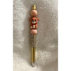 Miss Peachy Bear Beaded Pen