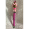 Pink Capybara Beaded Pen