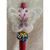 Pink Crystal Fairy Bear Beaded Pen