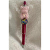 Pink Crystal Fairy Bear Beaded Pen