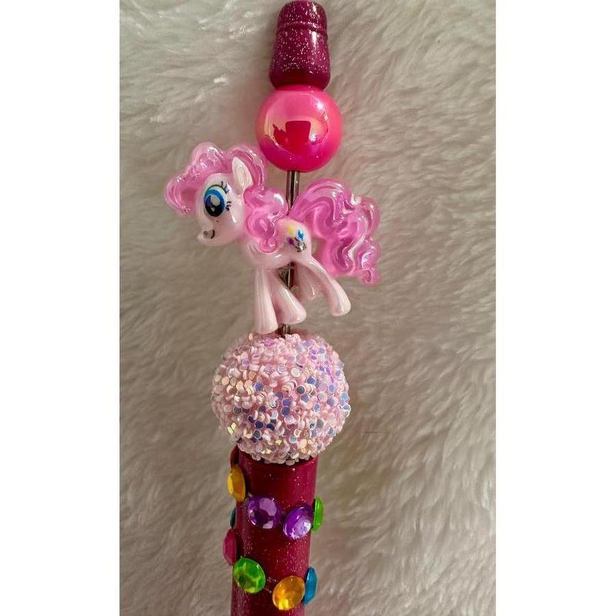 Pink Little Pony Beaded Pen