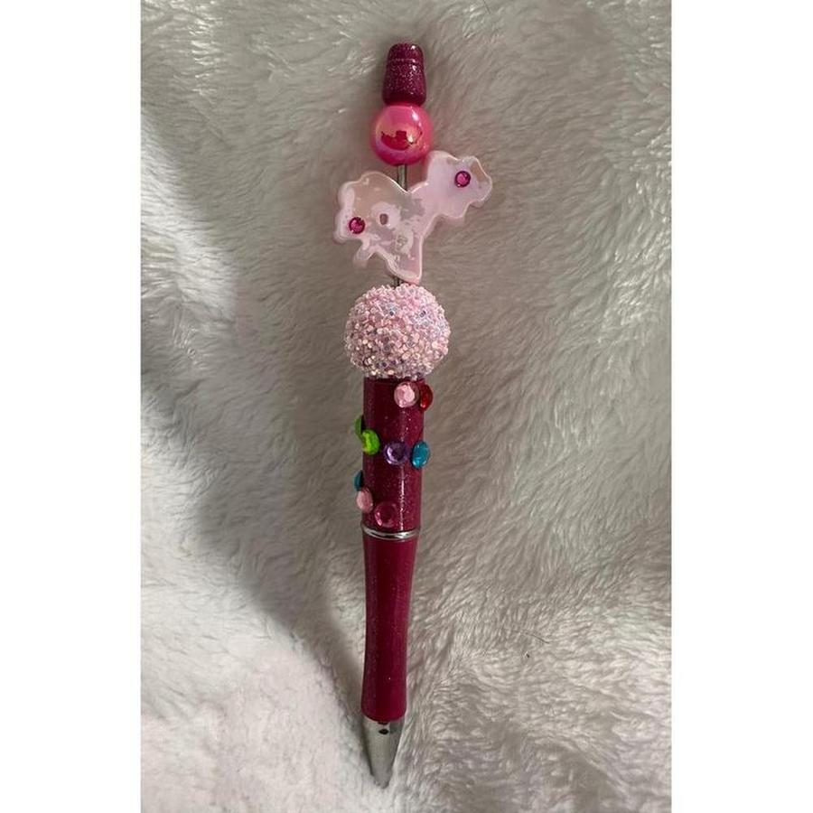 Pink Little Pony Beaded Pen