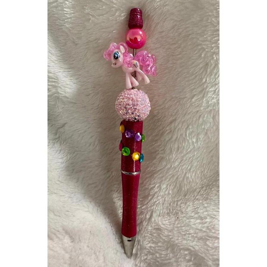 Pink Little Pony Beaded Pen