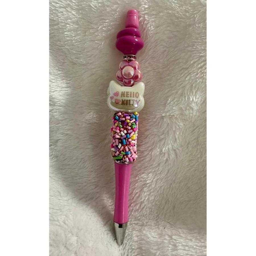 Pink Sprinkle Hello Kitty Beaded Pen