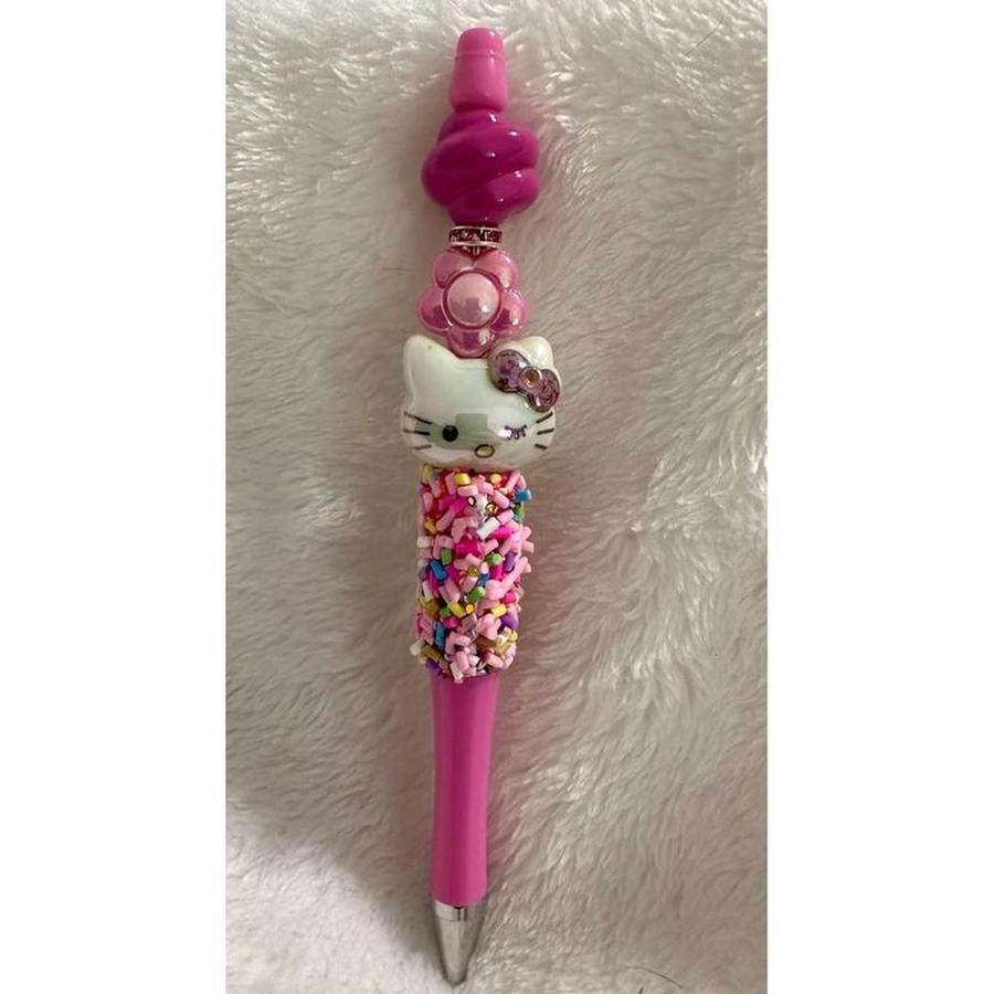 Pink Sprinkle Hello Kitty Beaded Pen