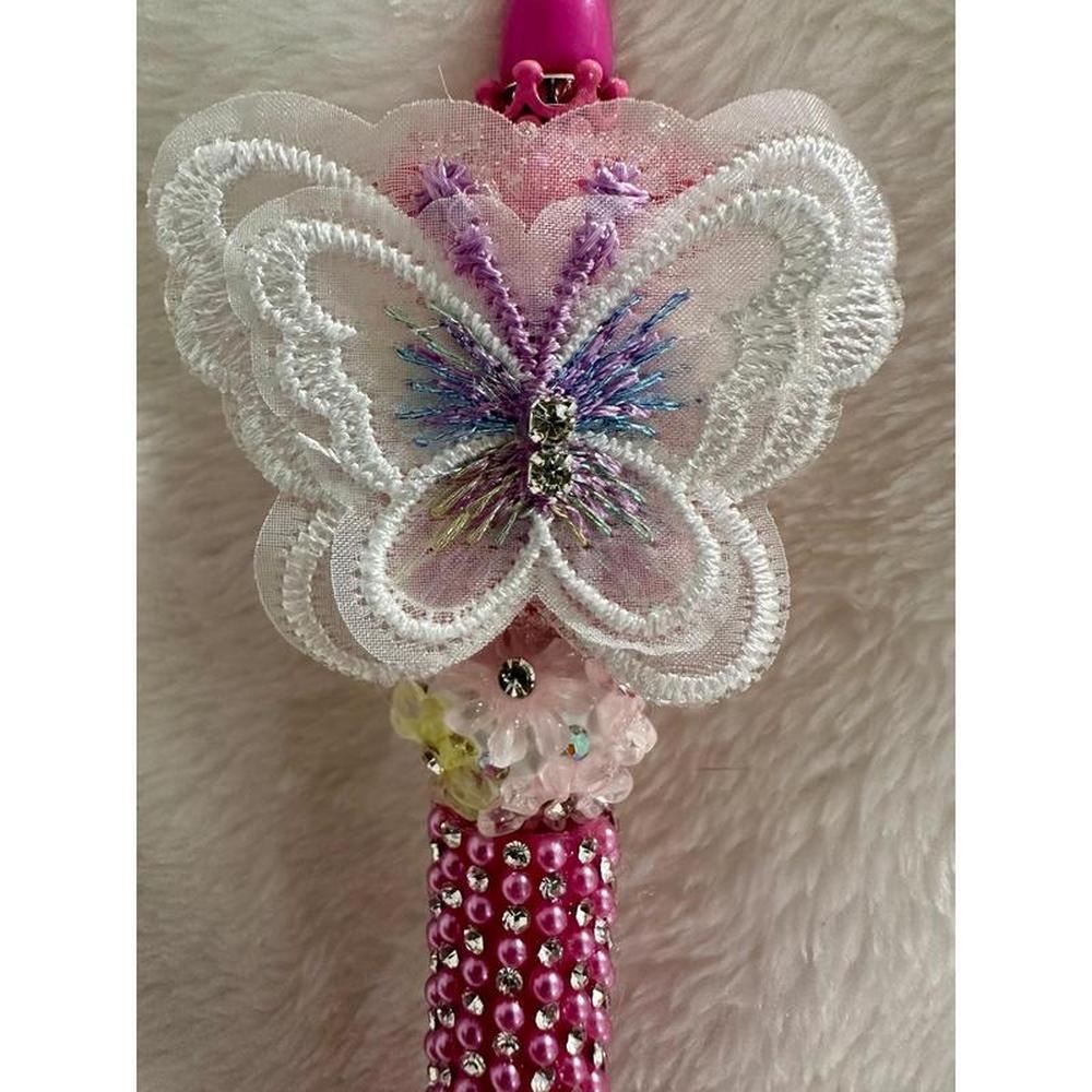 Pink Sugar Bear Fairy Beaded Pen