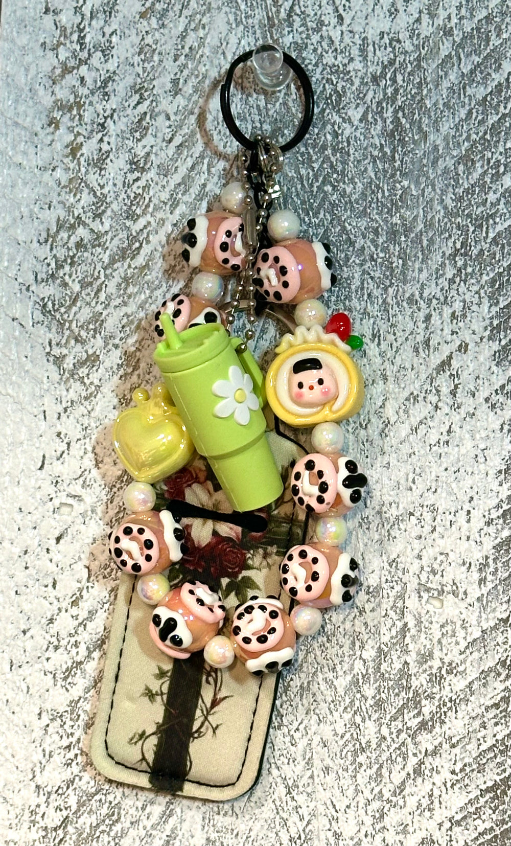 Playful Bag Charm with Chapstick Holder