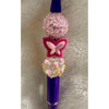 Playful Butterfly Beaded Pen