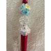 'Pretty In Pink' Carved Flower Beaded Pen