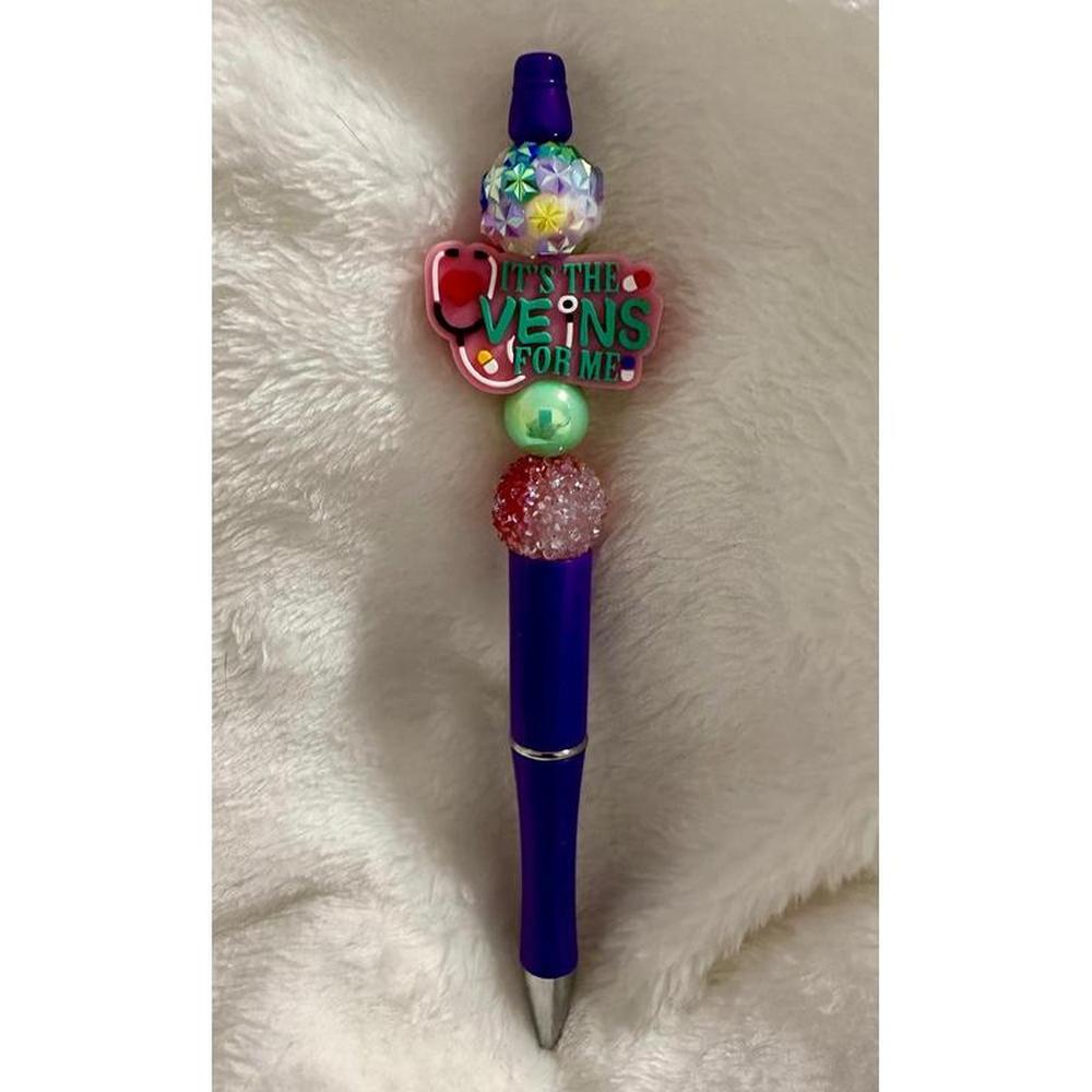Purple Beauty Beaded Pen
