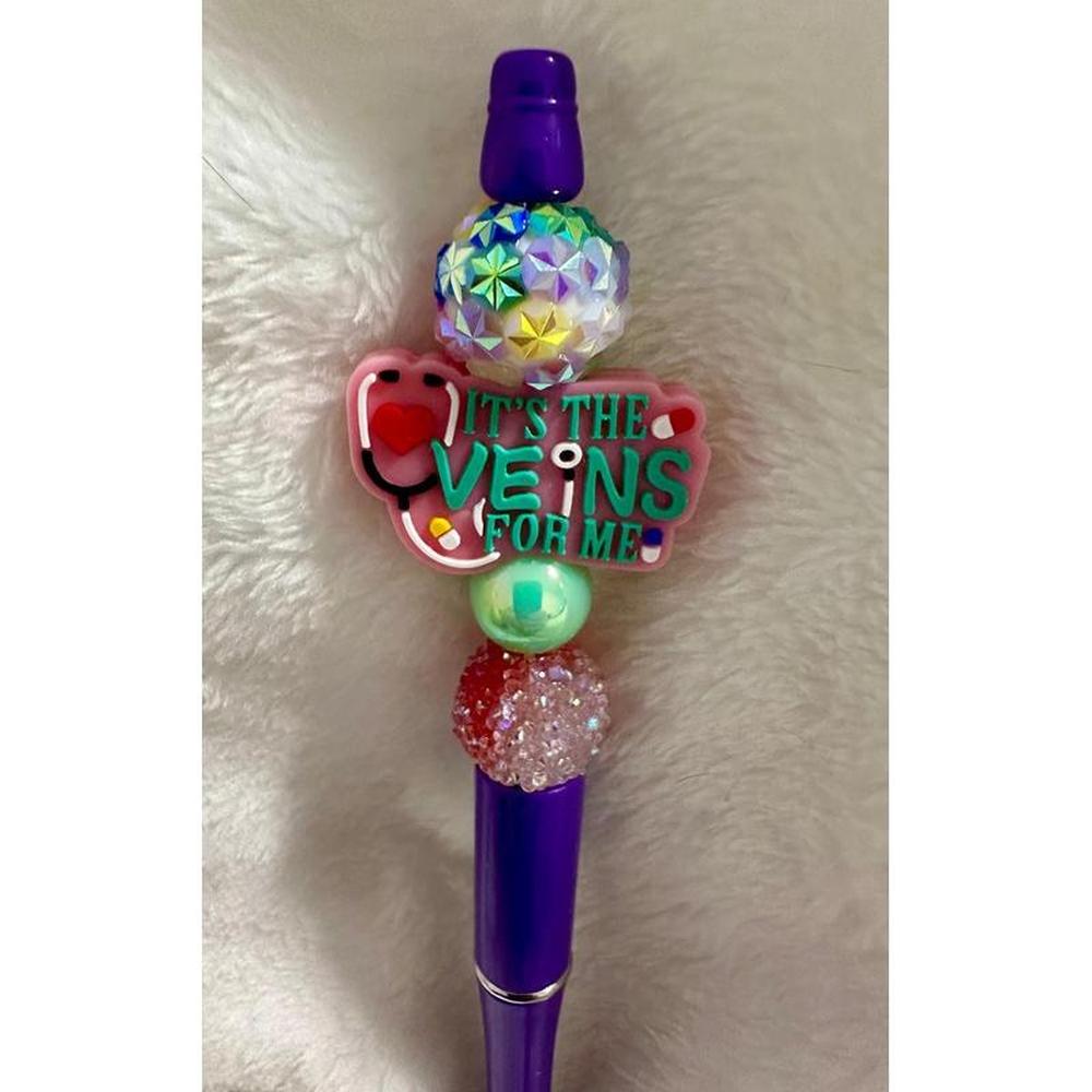 Purple Beauty Beaded Pen