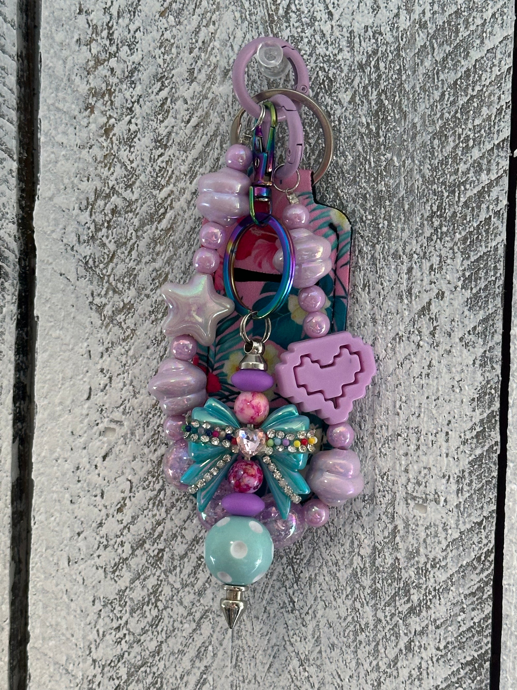 Rainbow Lego Bag Chain/ Keychain