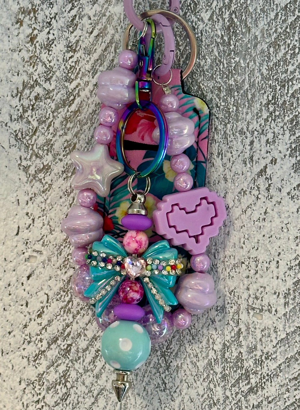 Rainbow Lego Bag Chain/ Keychain