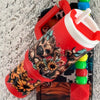 Red Chap Stick Holder Keychain