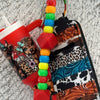 Red Chap Stick Holder Keychain