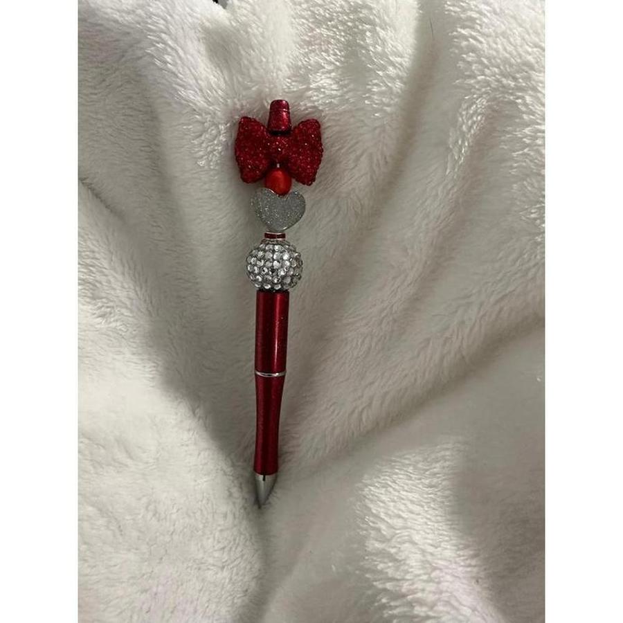 Red Crystal Beaded Pen