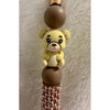 Rose Gold Bear Beaded Pen