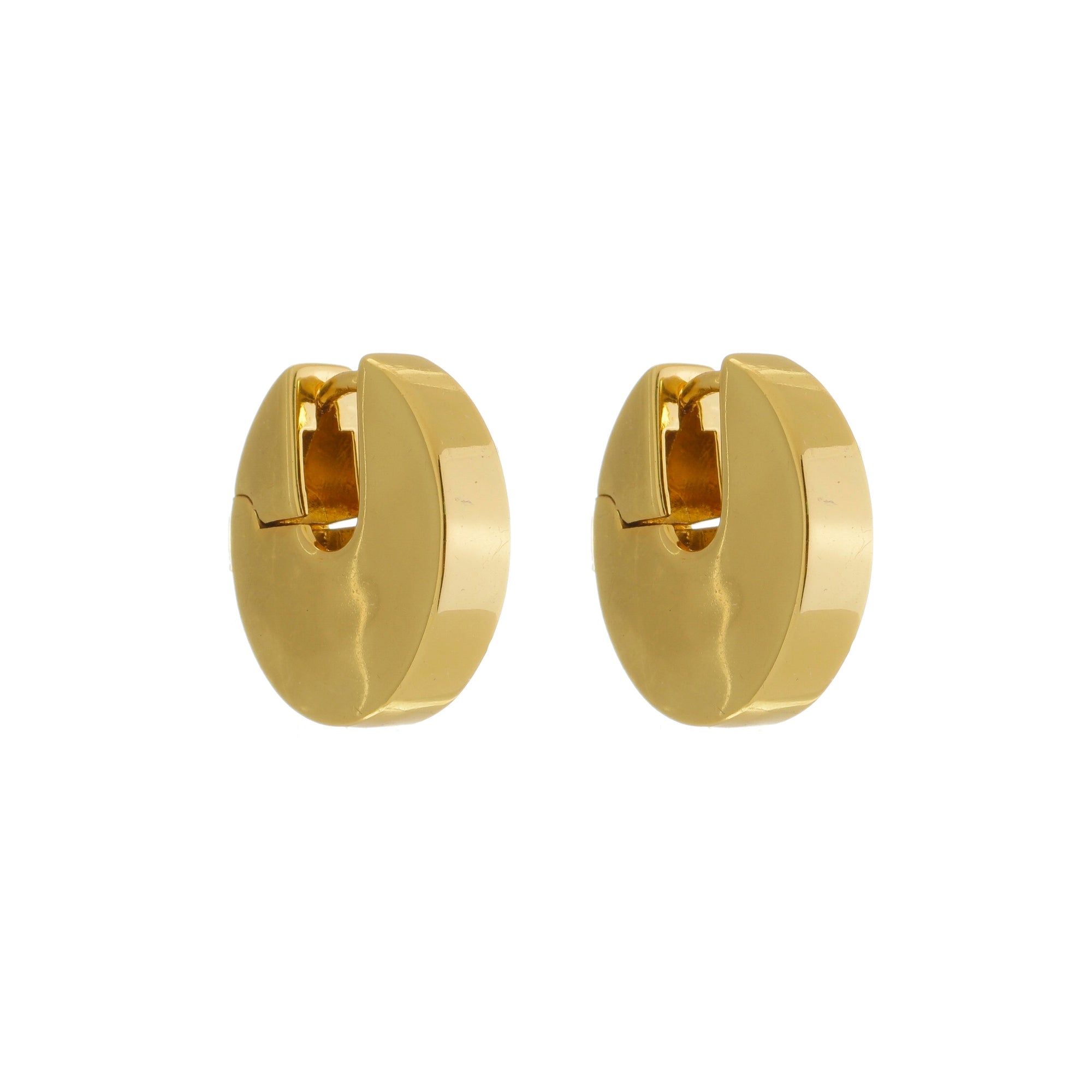 Golden Plain Glam Fiz Earrings