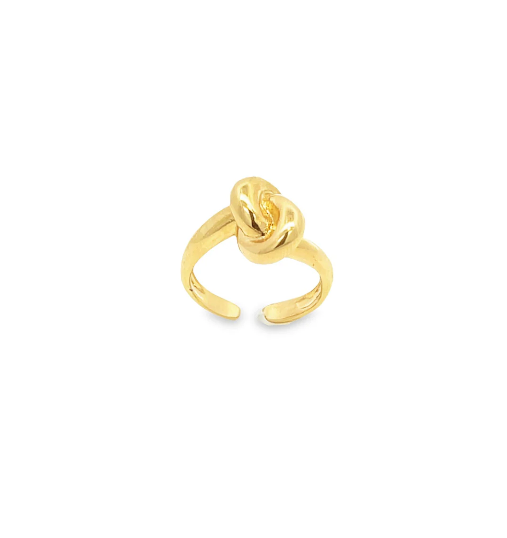 Golden Knock Knot Ring