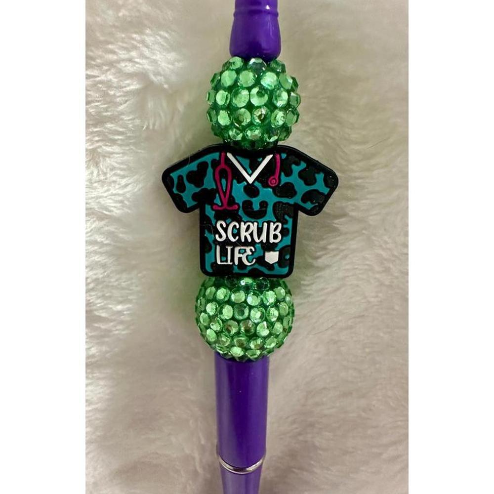 'Scrub Life' Beaded Pen
