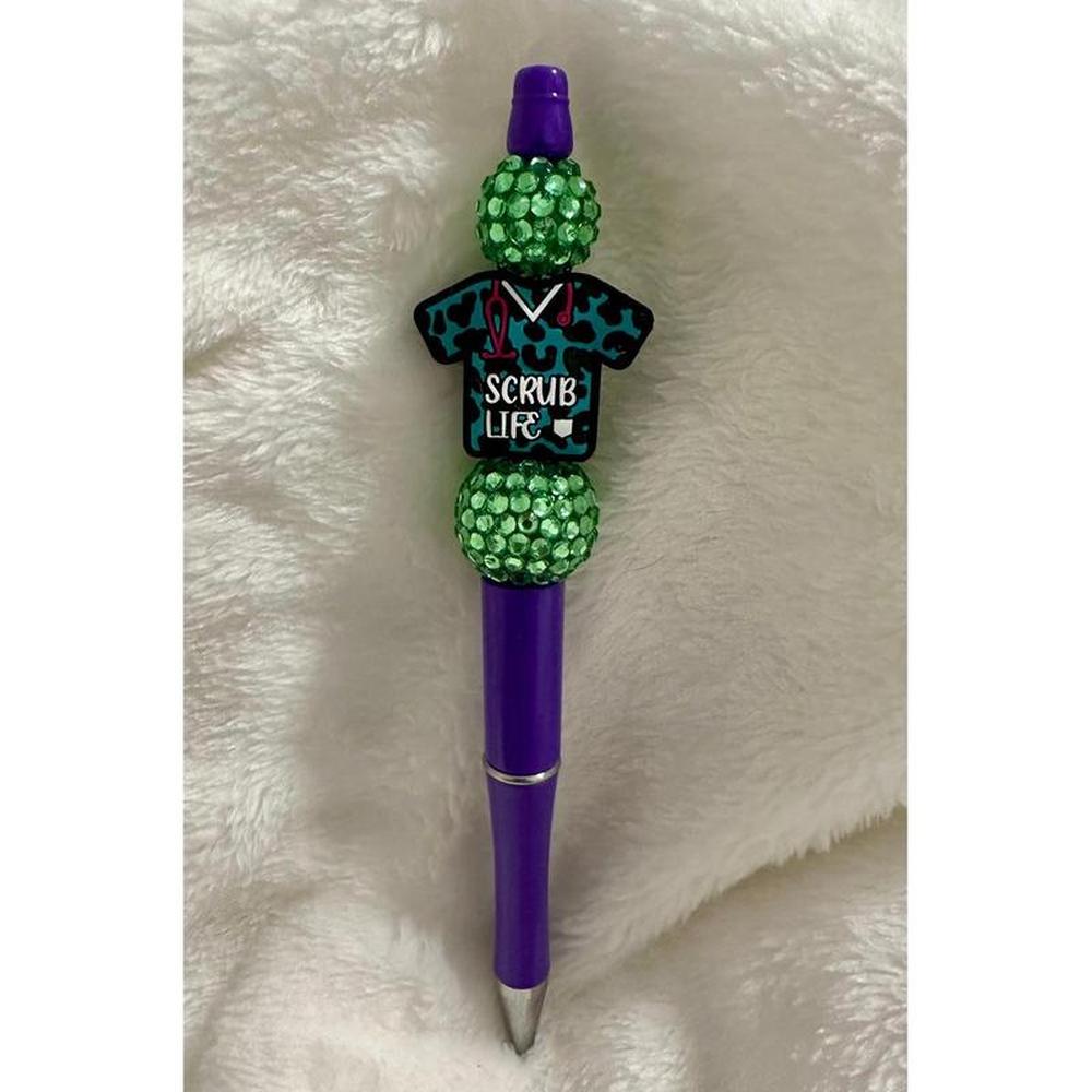 'Scrub Life' Beaded Pen