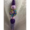 Shades of Purple Crystal Beaded Pen
