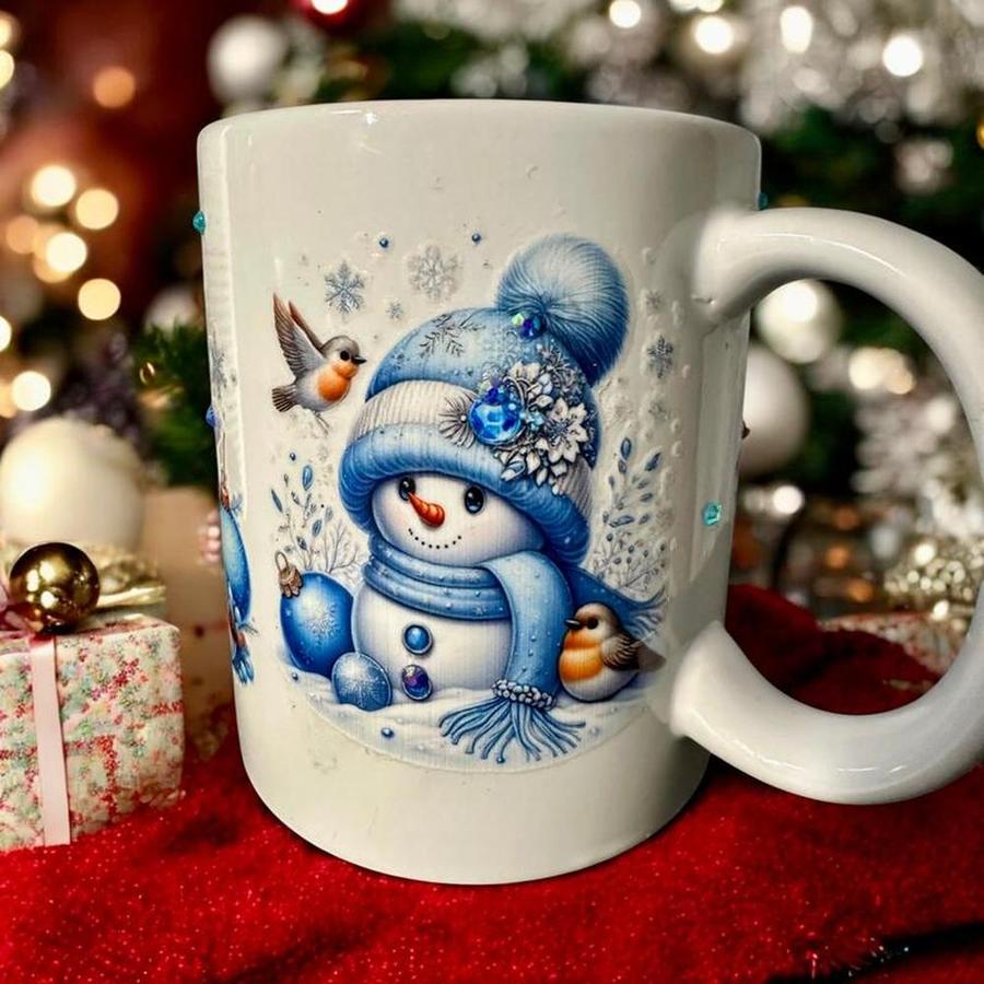 'Snowman Pair' Designed 11 oz. Ceramic Mug