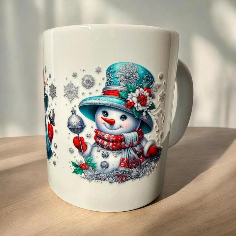 'Snowman Pair' Designed 11 oz. Ceramic Mug
