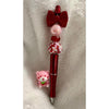 Strawberry Bear Beaded Pen