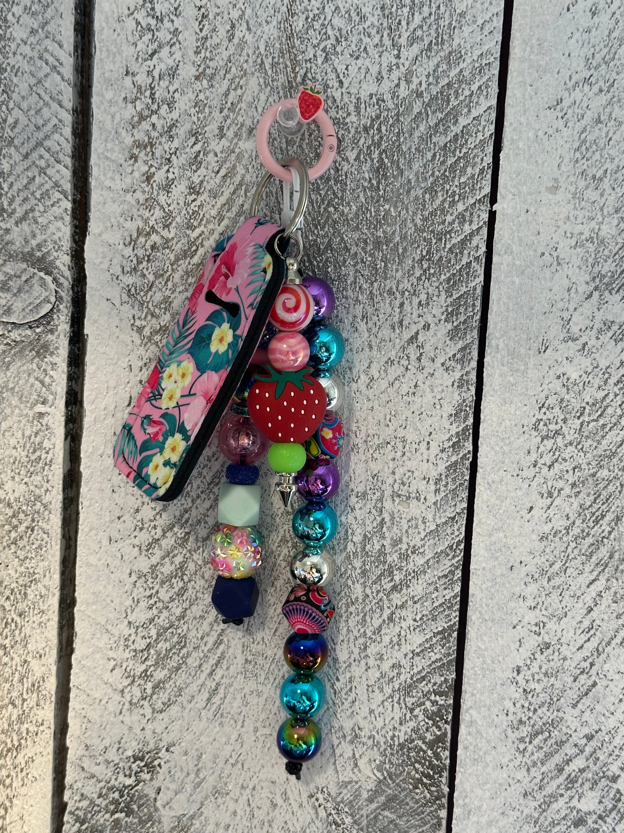 Strawberry Tassel Bag Chain