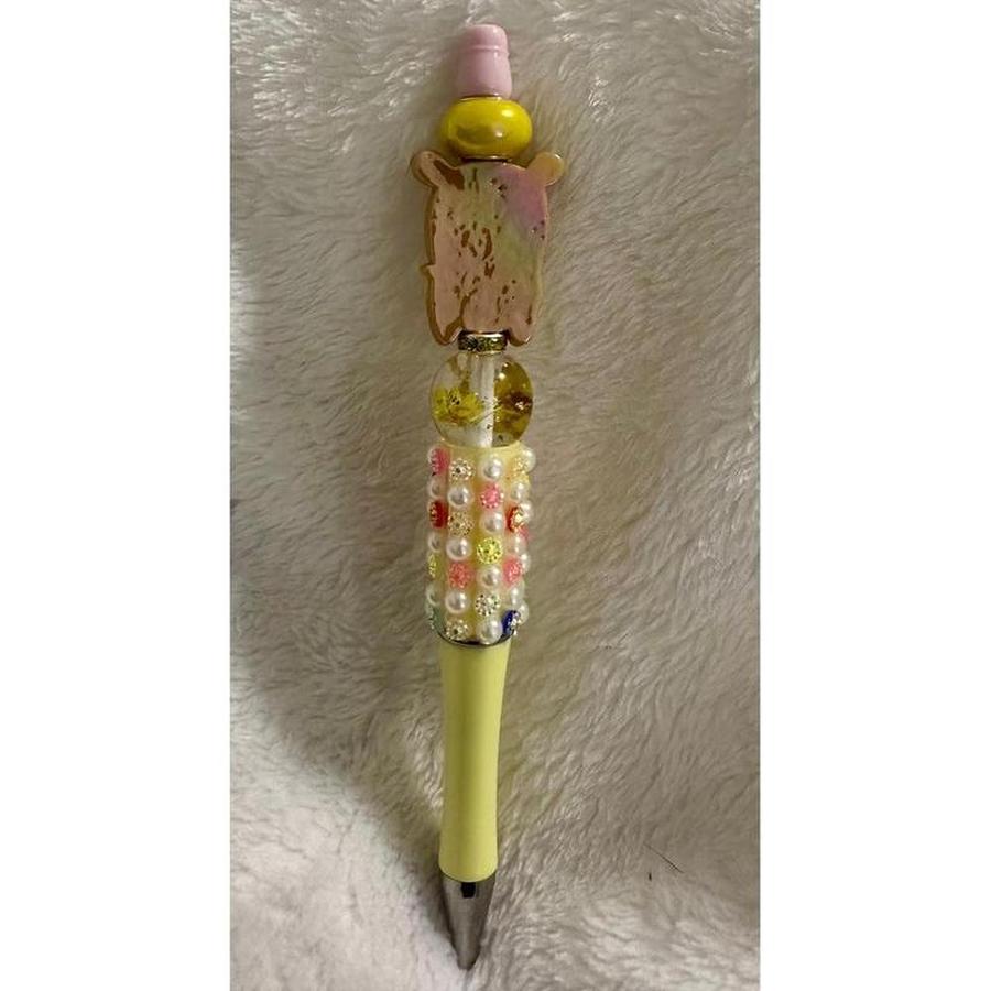 Sunshine Fun Capybara Beaded Pen