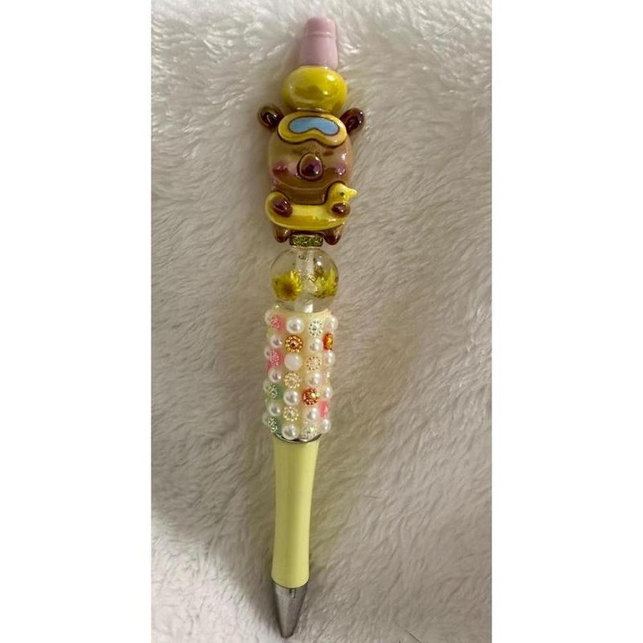 Sunshine Fun Capybara Beaded Pen